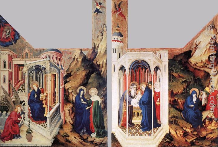 The Dijon Altarpiece painting - Melchior Broederlam The Dijon Altarpiece art painting